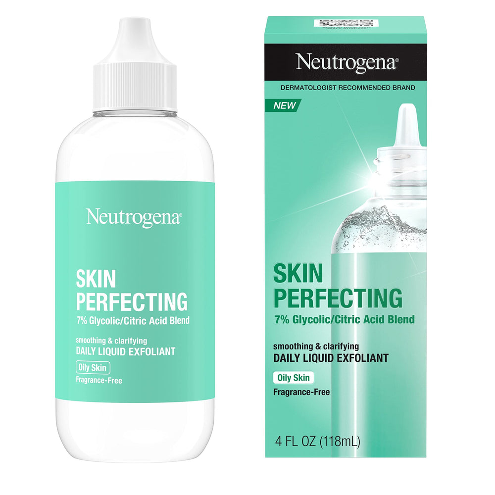 Neutrogena Skin Perfecting Daily Liquid Facial Exfoliant, 7% Glycolic Acid Blend, 4 fl oz