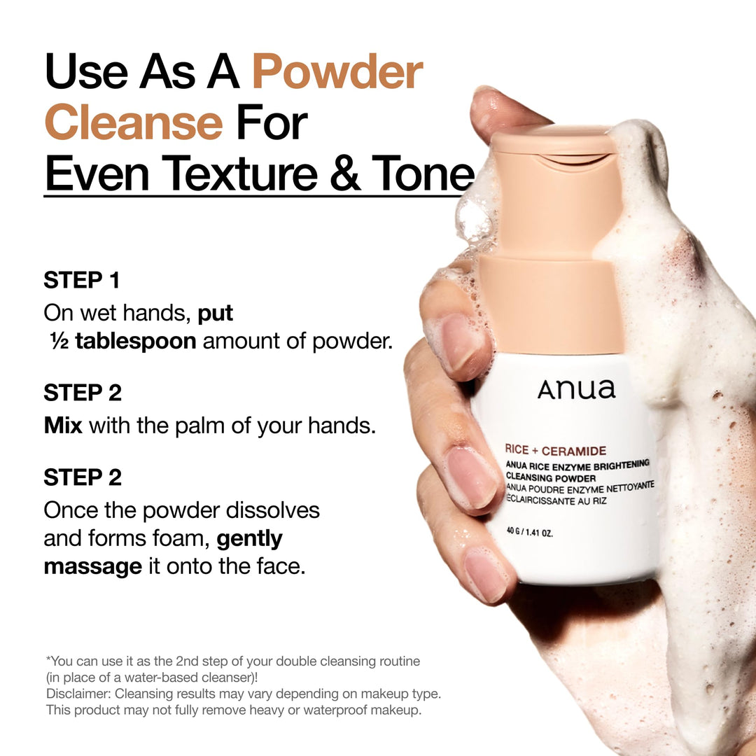 ANUA Rice Enzyme Brightening Cleansing Powder, 1.41 fl oz