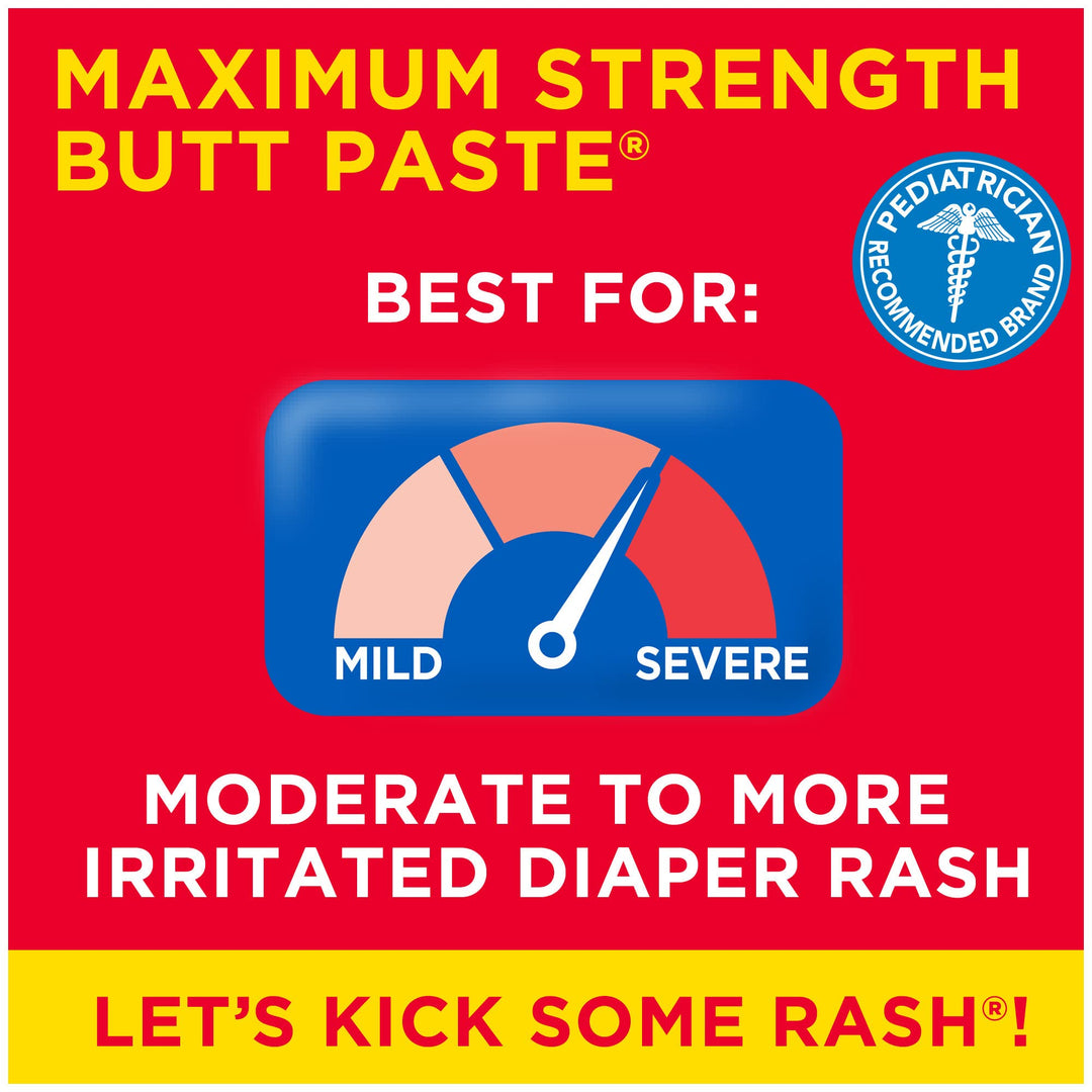 Boudreaux's Butt Paste Maximum Strength Diaper Rash Cream, 4 oz