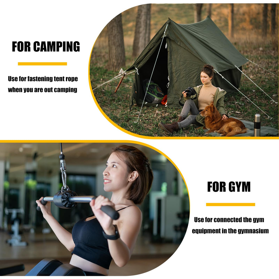 EPHECH Spring Snap Hook Carabiner, 30 Count