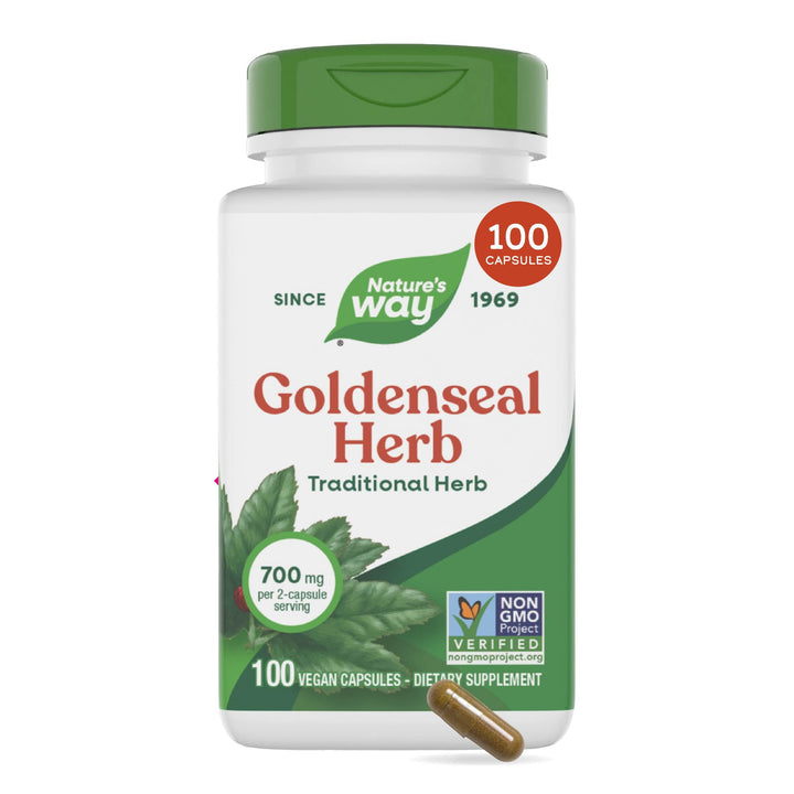 Nature's Way Goldenseal Herb, 800 mg, 100 Count