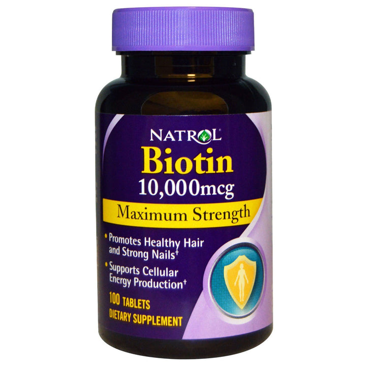 Natrol Biotin Maximum Strength, 10000 mcg, 100 Count