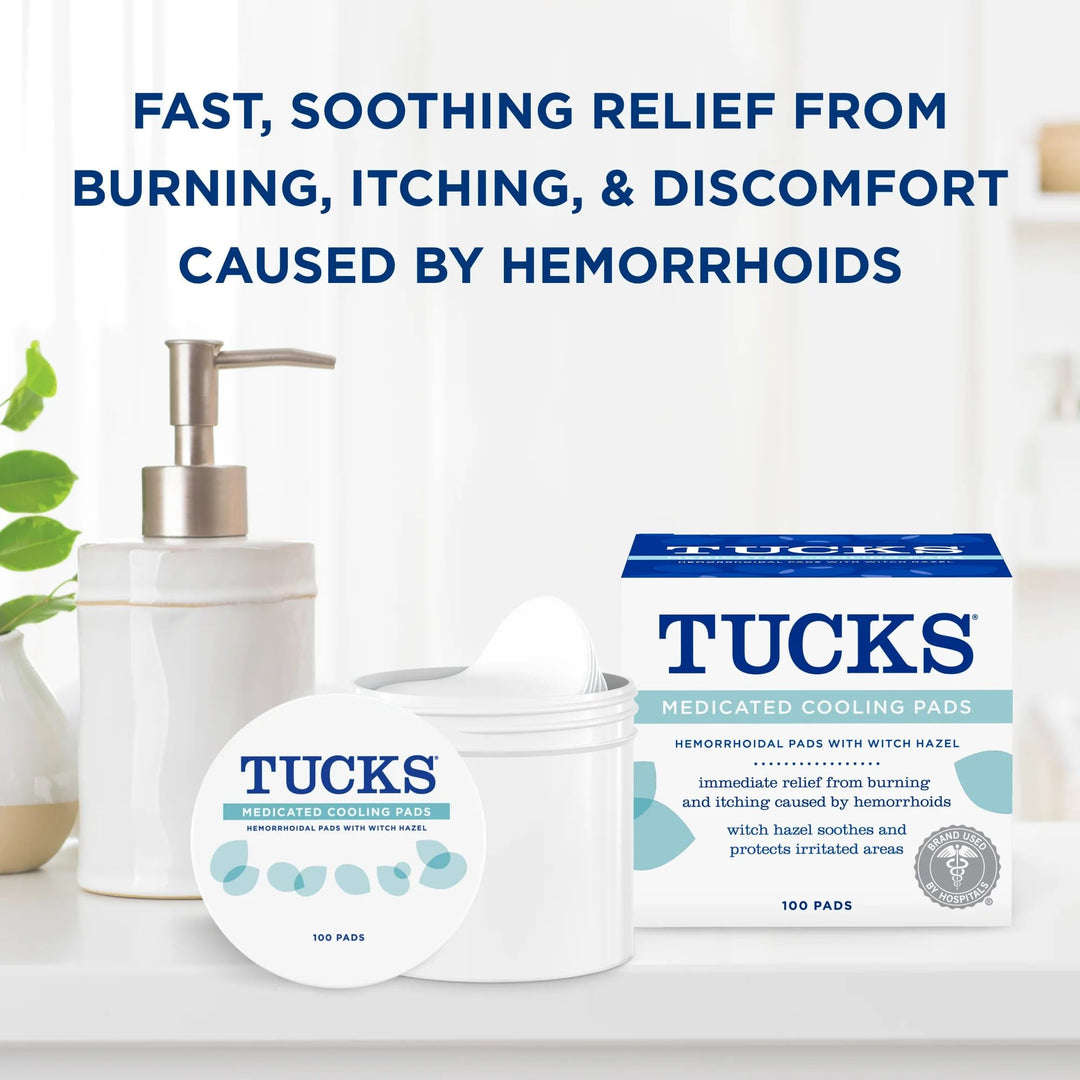 TUCKS Medicated Cooling Pads, 100 Count