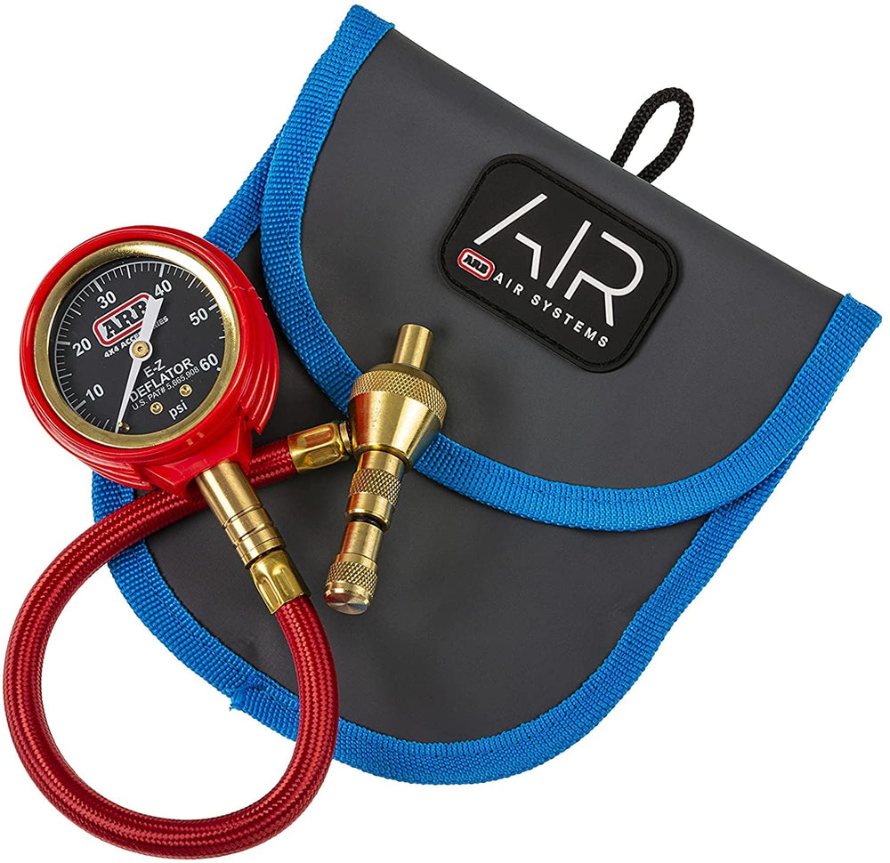 ARB E-Z Deflator Kit, Tire Pressure Gauge, 10-60 PSI