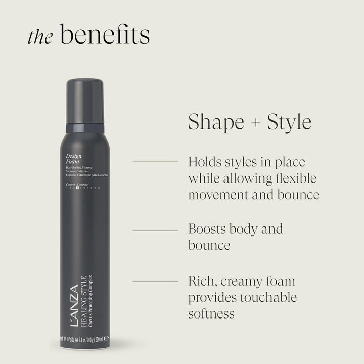L'anza Healing Style Design Foam, 7.1 oz