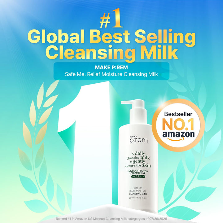 MAKEP:REM Safe Me Relief Moisture Cleansing Milk, 6.76 fl oz