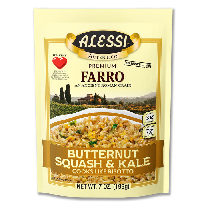 Alessi Farro, Butternut Squash & Kale, 7 oz, Pack of 6