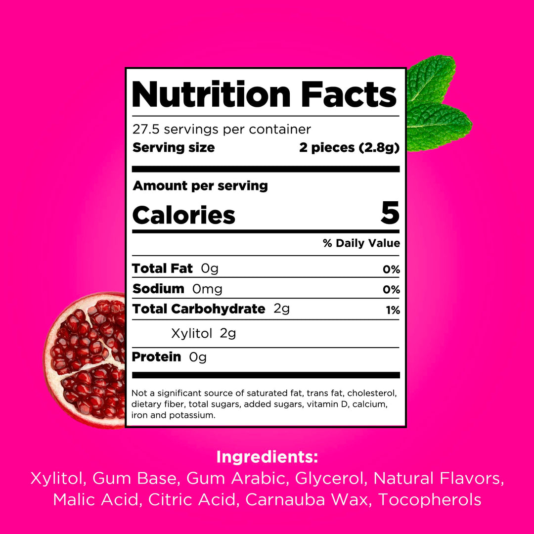 Pure Mints Gum, 55 Count