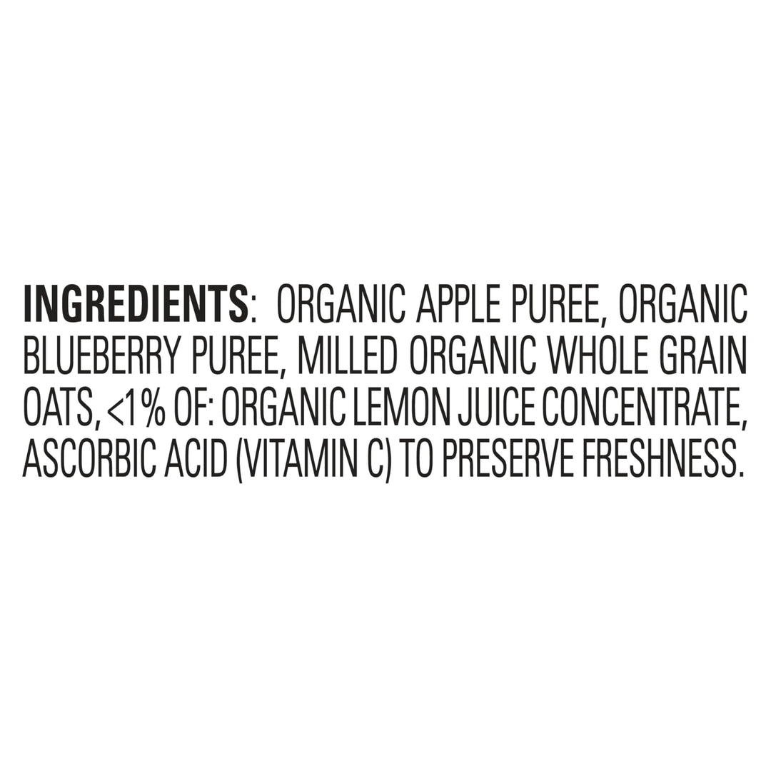 Happy Family Organic Baby Food, Apples Blueberries and Oats, 113 g