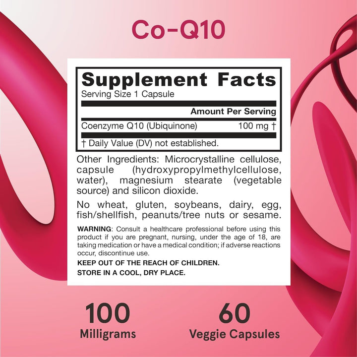 Jarrow Formulas Co-Q10, 100 mg, 60 Count