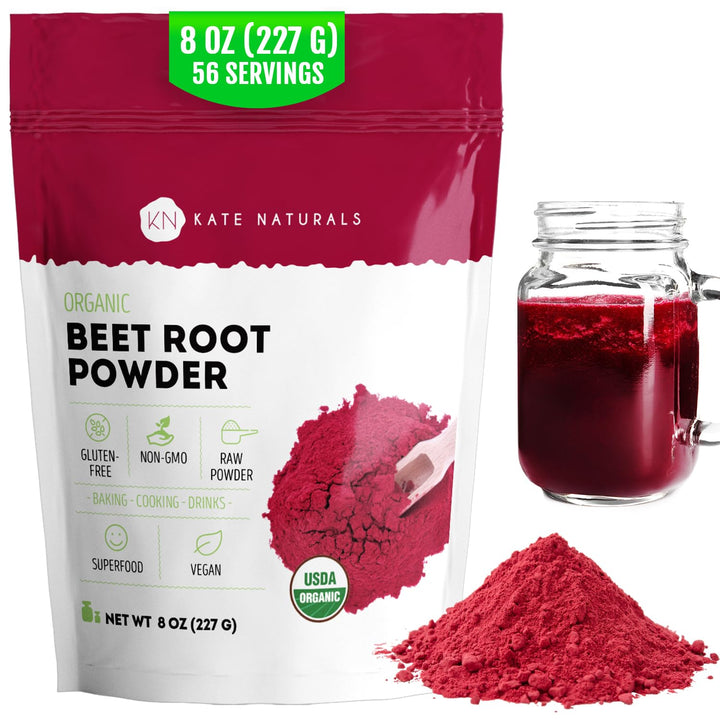 Kate Naturals Organic Beet Root Powder, 8 oz
