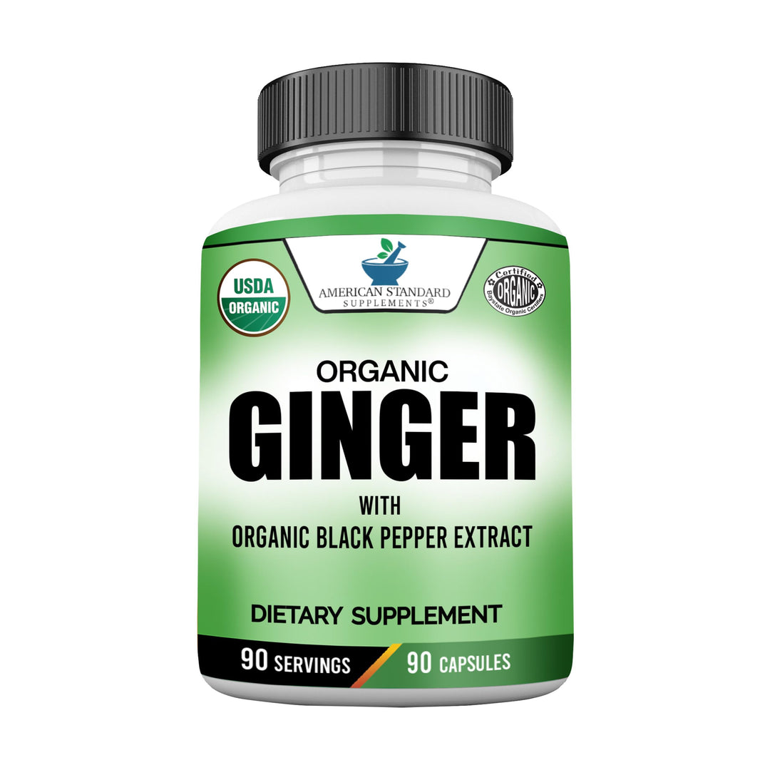 American Standard Supplements Organic Ginger Extract, 90 Count
