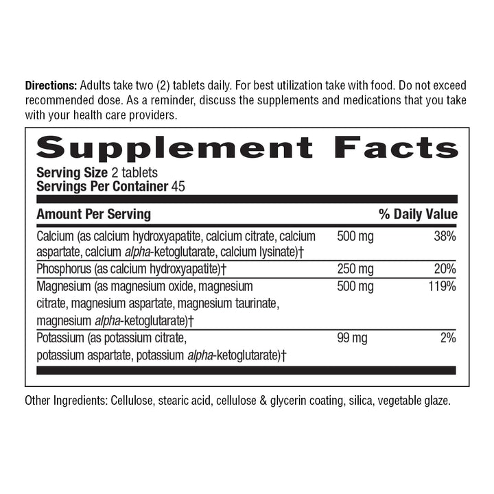 Country Life Target Mins Calcium Magnesium Potassium, 90 Count