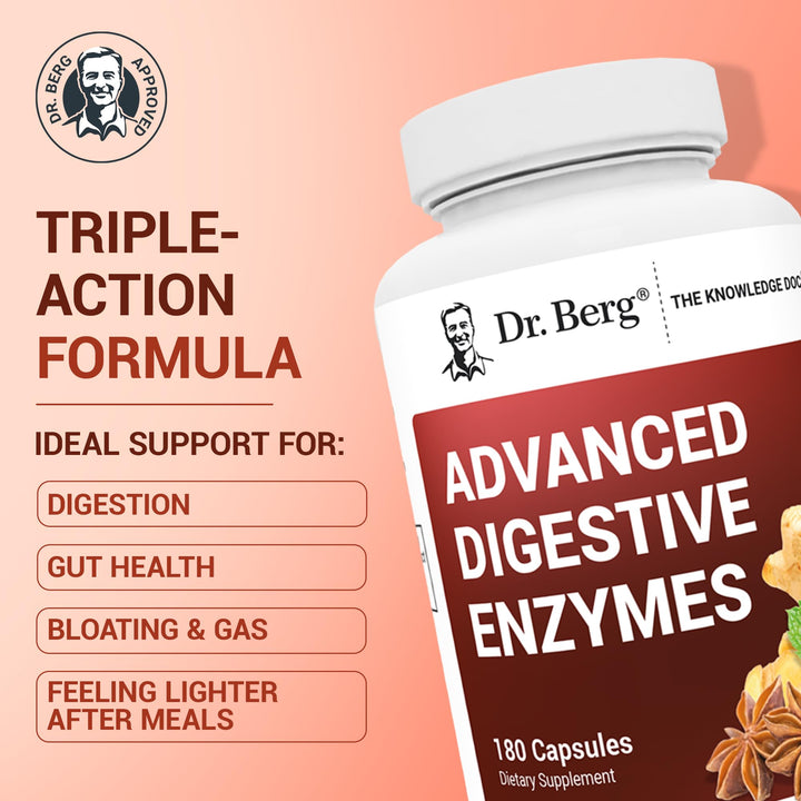 Dr. Berg Nutritionals Advanced Digestive Enzymes, Apple Cider Vinegar