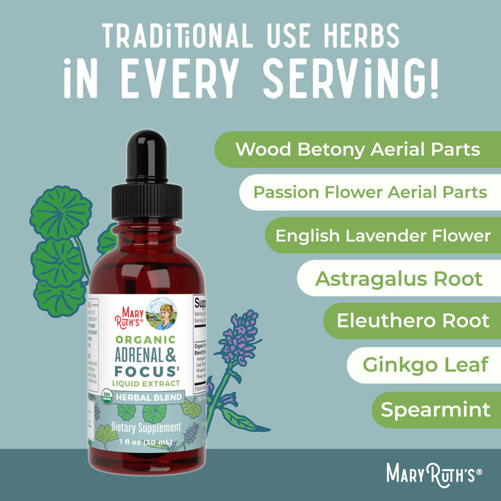 MARYRUTH'S Nootropic Focus Supplement, 30 Servings
