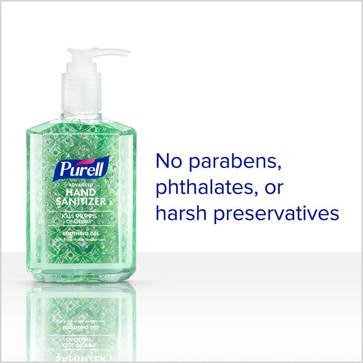 Purell Hand Sanitizer Soothing Gel, 8 fl oz, 4 Count