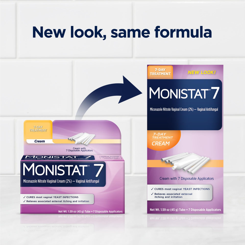 Monistat 7-Day Yeast Infection Treatment, Miconazole Cream, Applicators