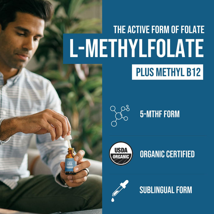 Triquetra Health Methylfolate Liquid And Methyl B12, 15 mg