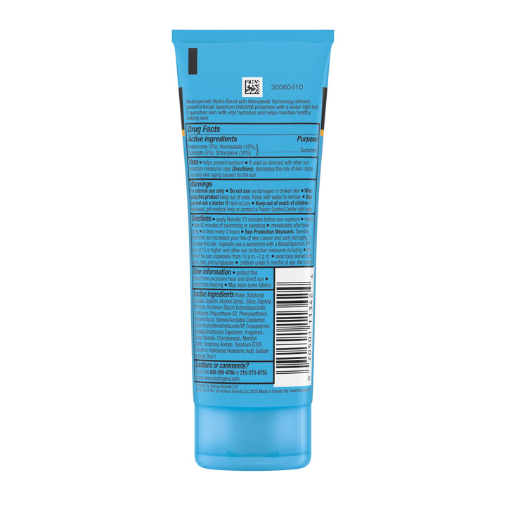 Neutrogena Hydro Boost Water Gel Sunscreen, SPF 50, 3 fl oz