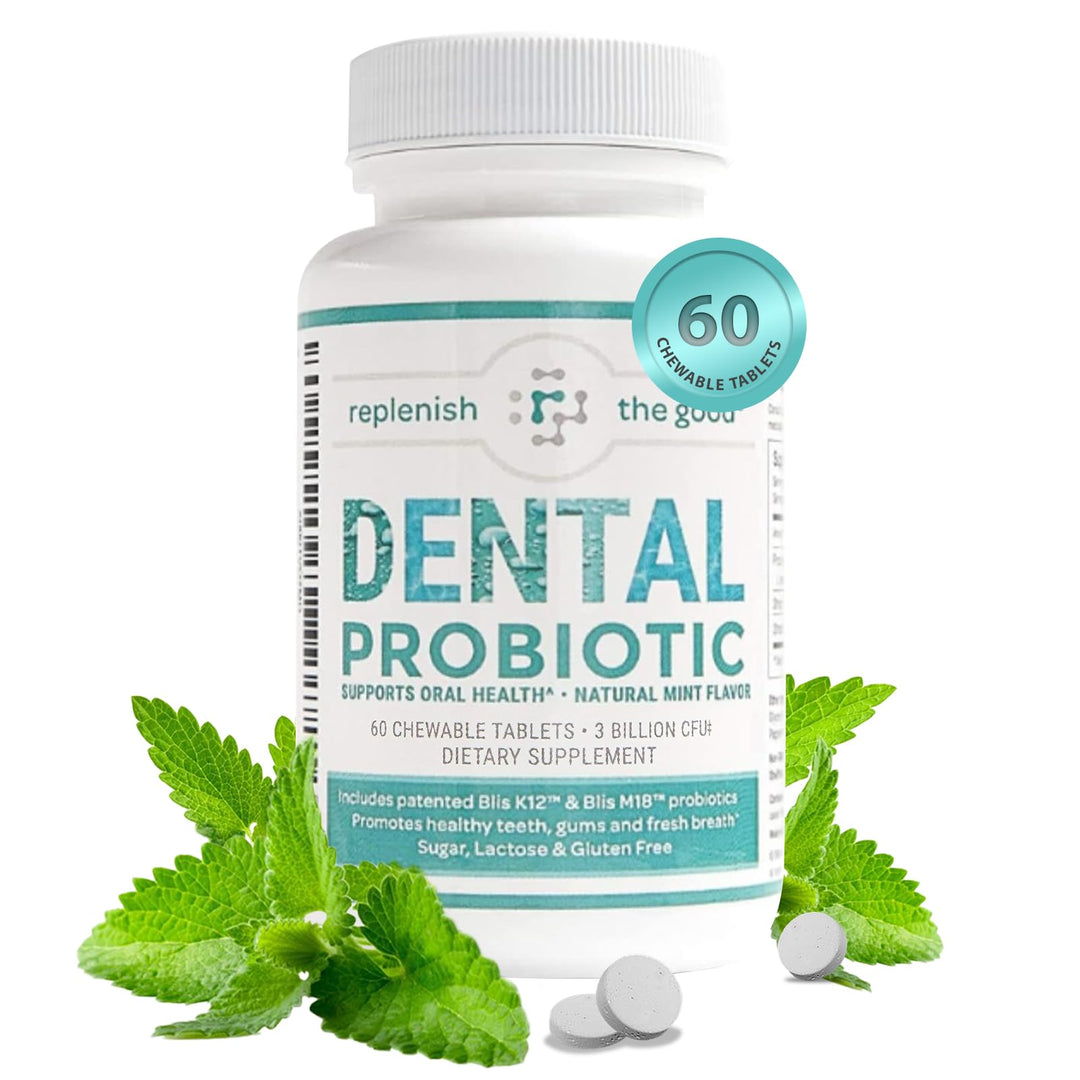 Replenish the Good Dental Oral Probiotic, Mint, 60 Count