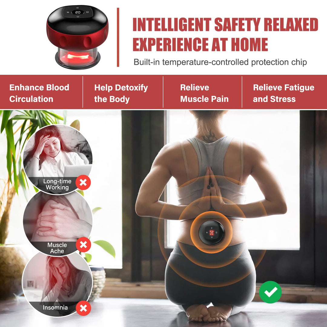 VERYCOZY Electric Cupping Therapy Set, 3 in 1, 12 Modes