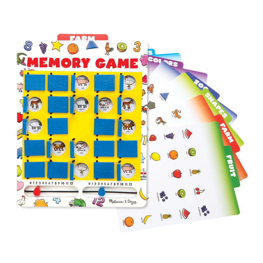 Melissa & Doug Flip to Win Travel Memory Game, Multi, 7 Count