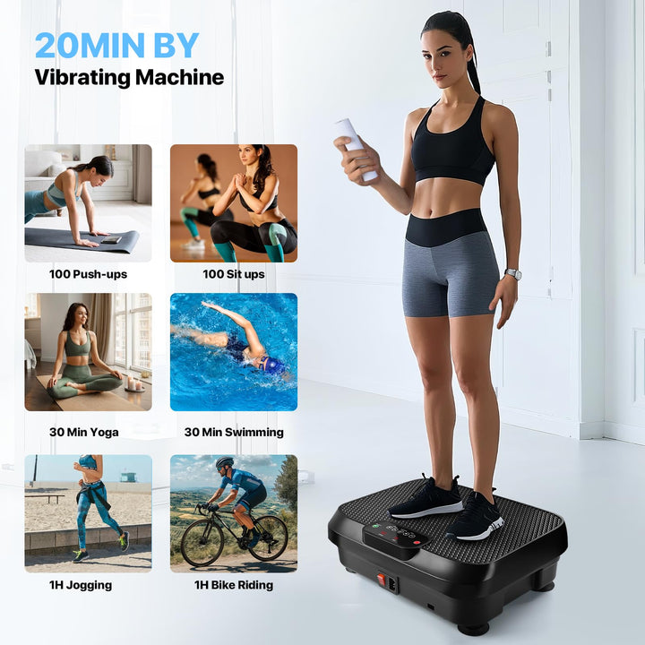 Elefor Vibration Plate Exercise Machine, Mini