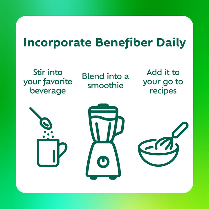 Benefiber Daily Prebiotic Fiber Supplement Powder, Unflavored, 17.6 oz
