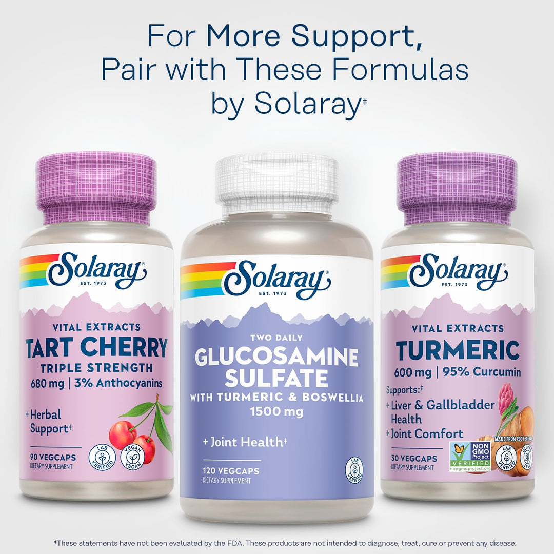 SOLARAY Turmeric Root Extract, 600 mg, 30 Count