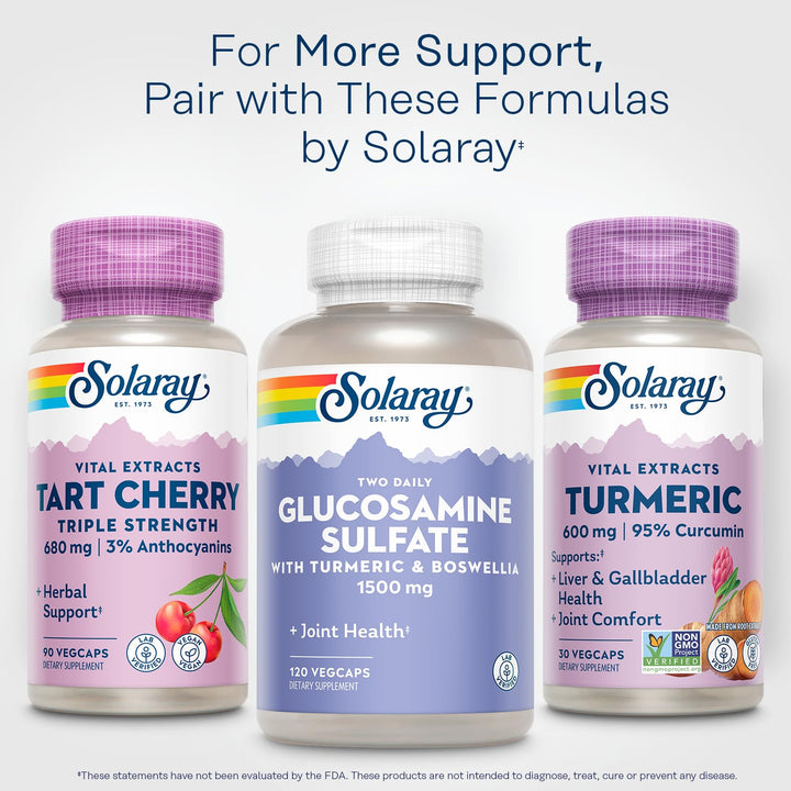 SOLARAY Turmeric Root Extract, 600 mg, 30 Count