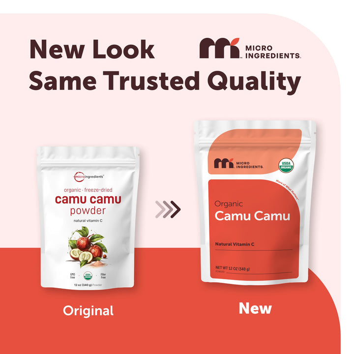 Micro Ingredients Peruvian Camu Camu Powder Organic, Natural Vitamin C, 8 oz