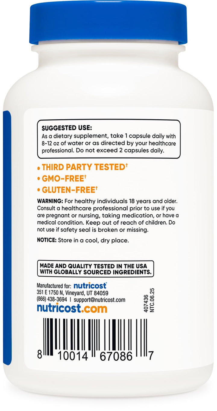 Nutricost Boron Capsules, 5 mg, 240 Count