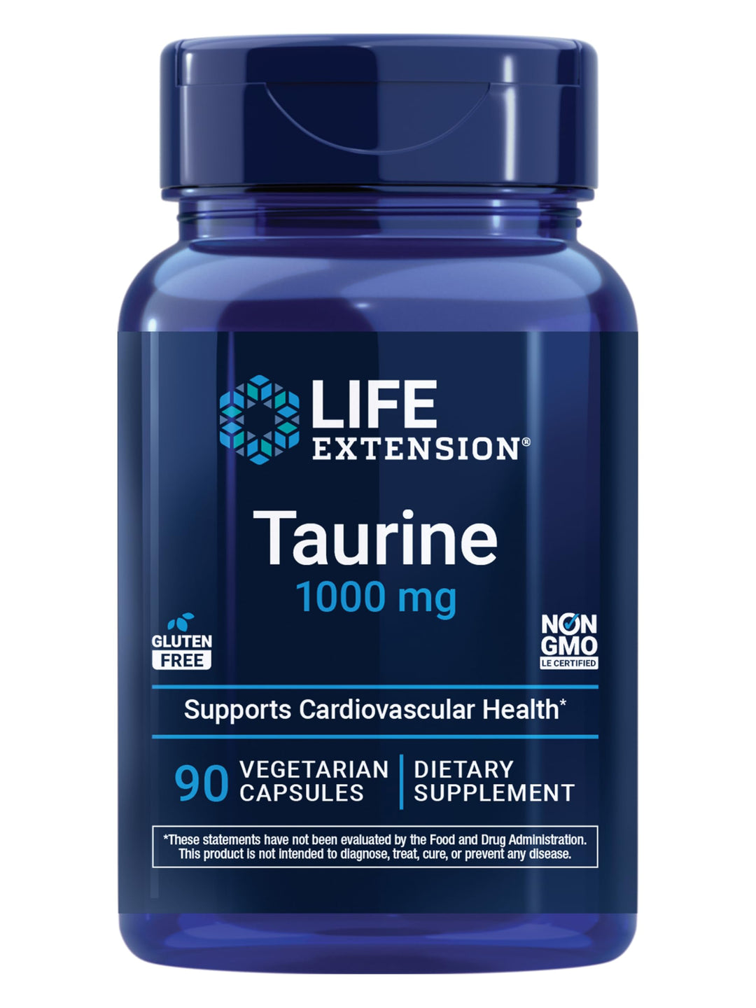 Life Extension Taurine 1000 mg, 50 Count