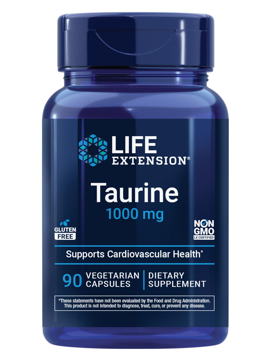Life Extension Taurine 1000 mg, 50 Count