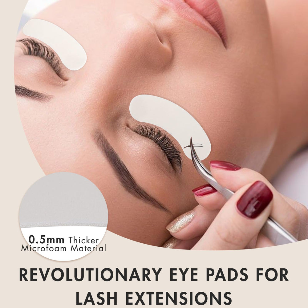 Embagol Foam Eye Pads For Eyelash Extensions, Pre Cut, 100 Count