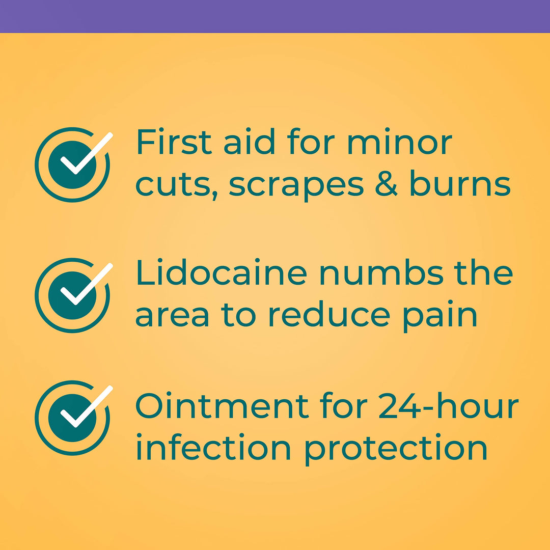 Neosporin Plus Lidocaine First Aid Antibiotic Ointment, Maximum Strength, 0.5 oz