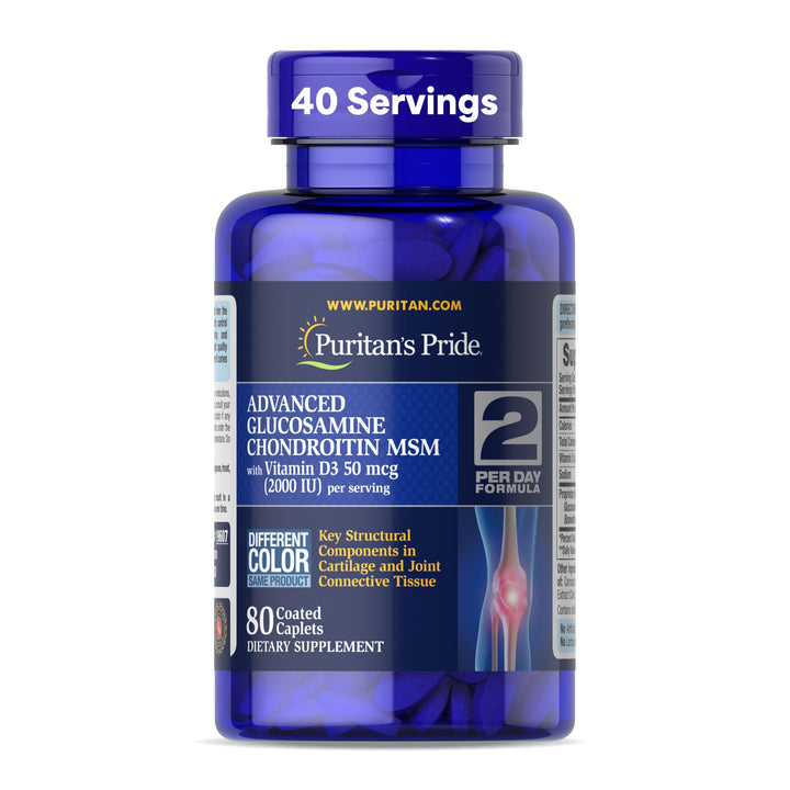 Puritan's Pride Glucosamine Chondroitin, Triple Strength, 80 Count