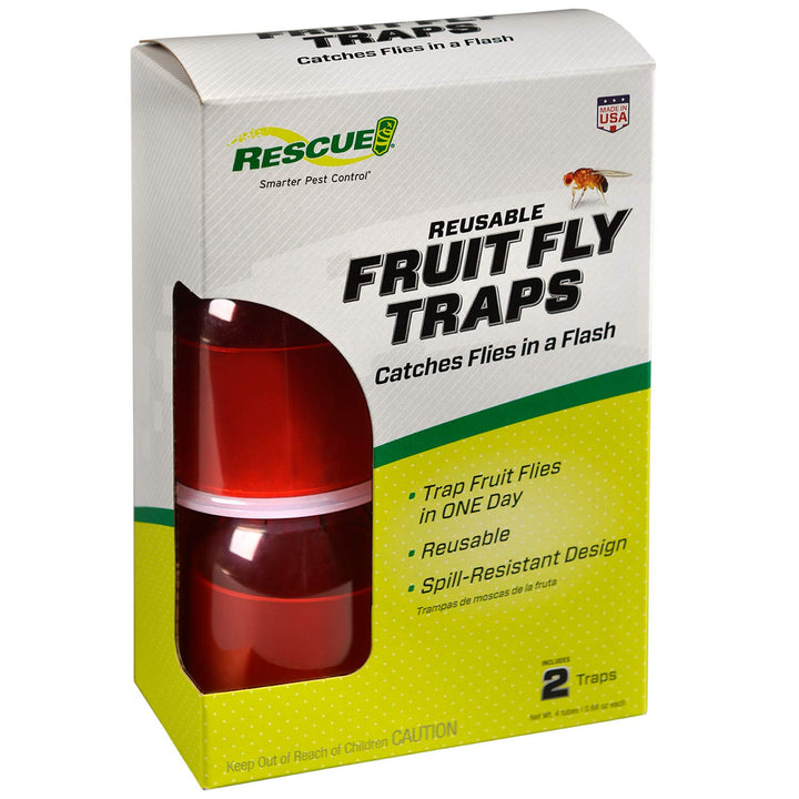 RESCUE Fruit Fly Lure Trap, Pack of 2