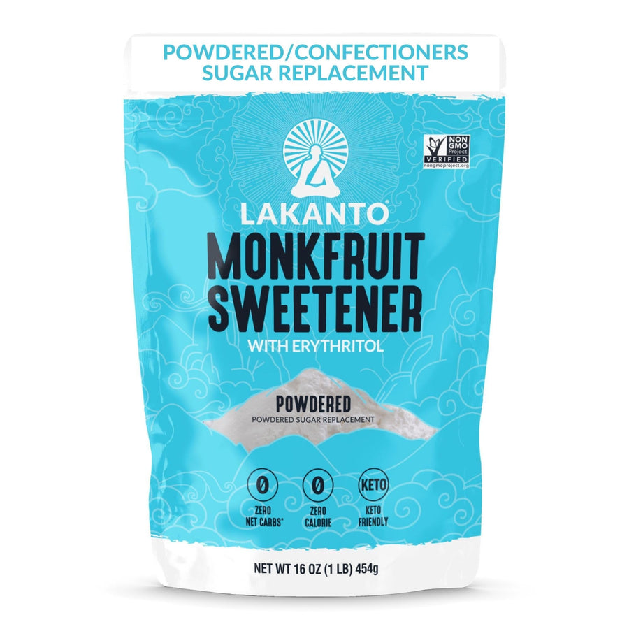 Lakanto Powdered Monk Fruit Sweetener With Erythritol, Confectioners, 1 lb