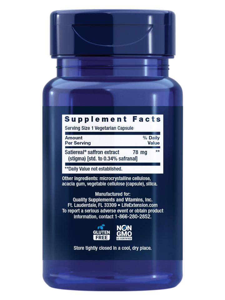 Life Extension Optimized Saffron, 60 Count