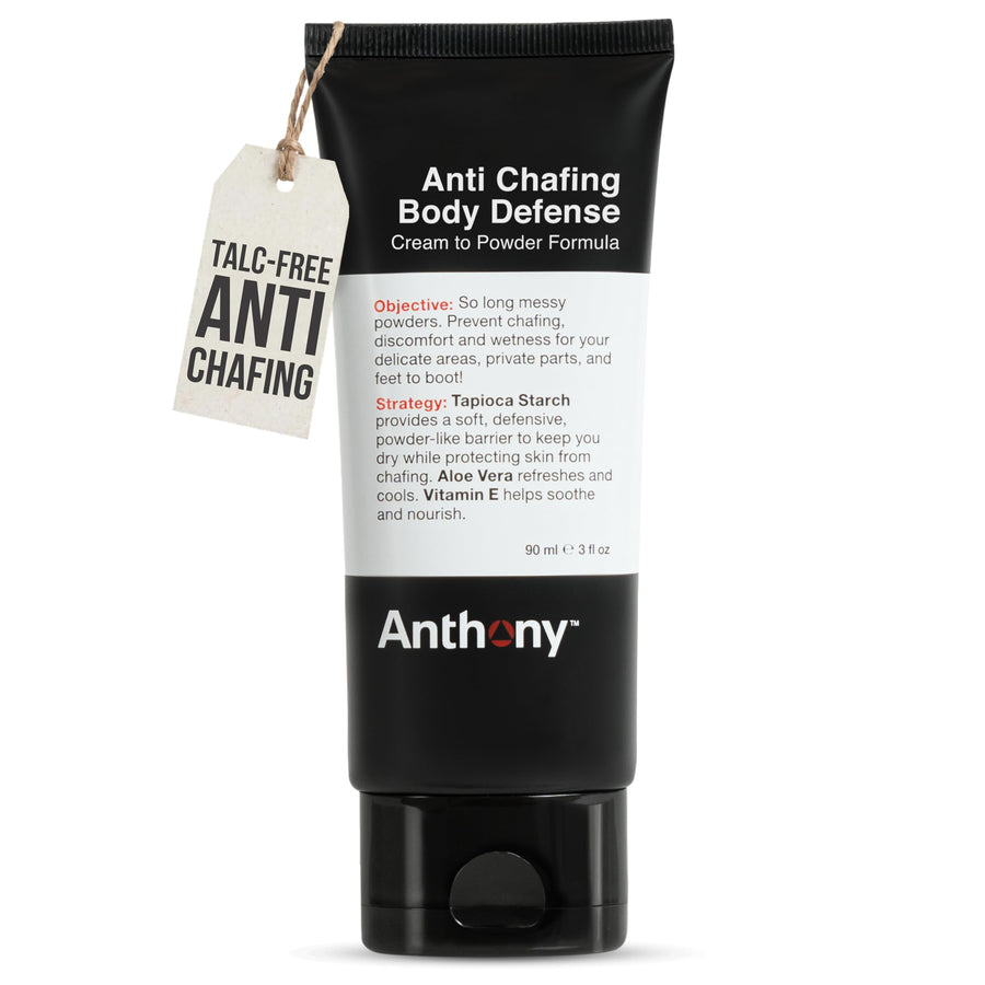 Anthony Anti Chafing Cream, Body Defense Lotion, 3 fl oz