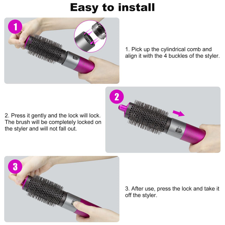 Chuancheng Round Volumizing Brush, Replacement Attachment
