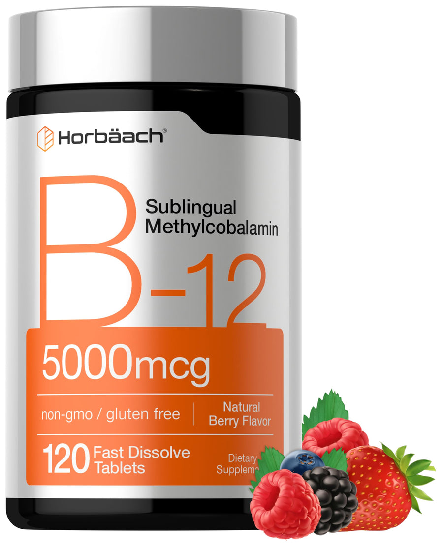 Horbäach Vitamin B12 5000 mcg, 120 Count