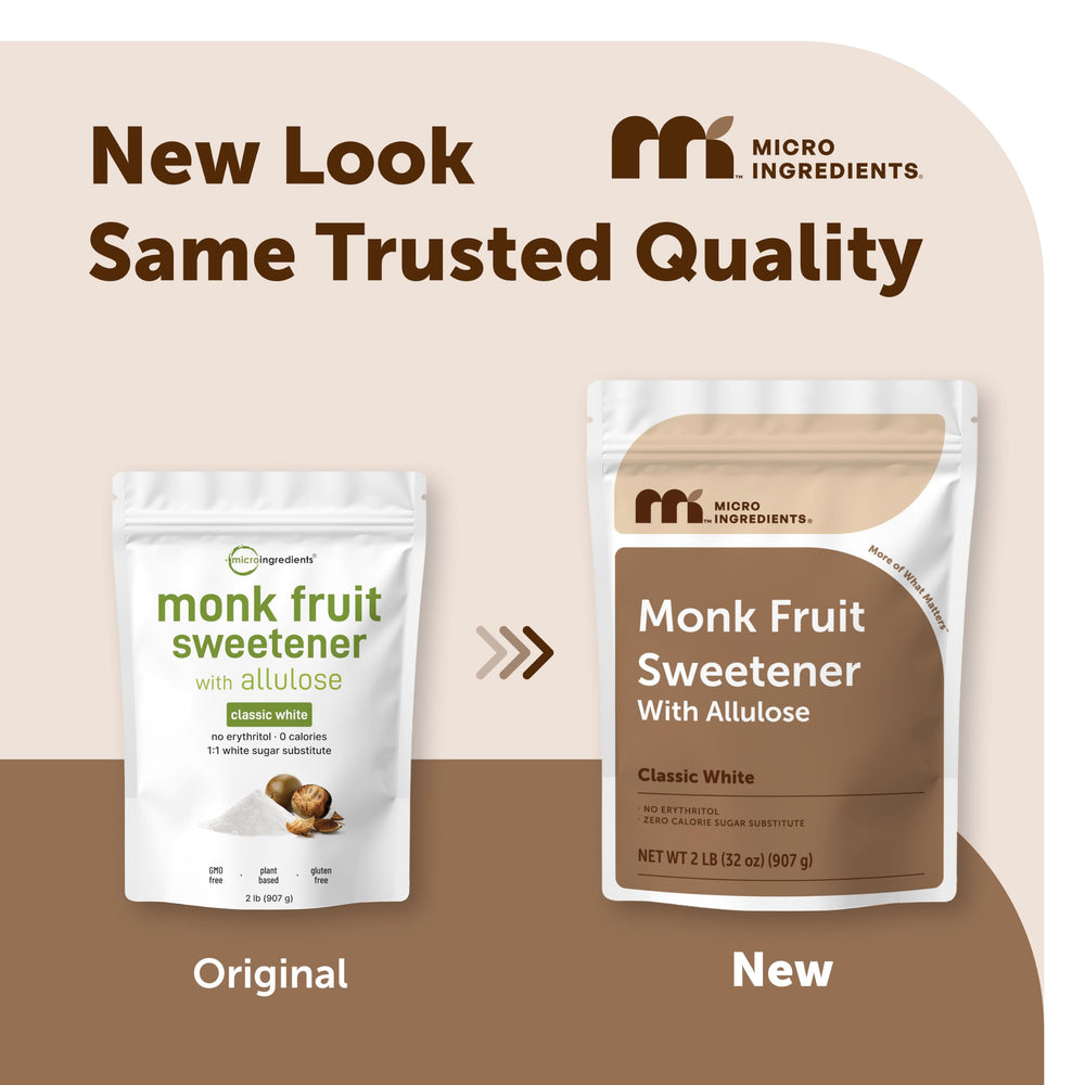 Micro Ingredients Monk Fruit Sweetener with Allulose, 2 lb