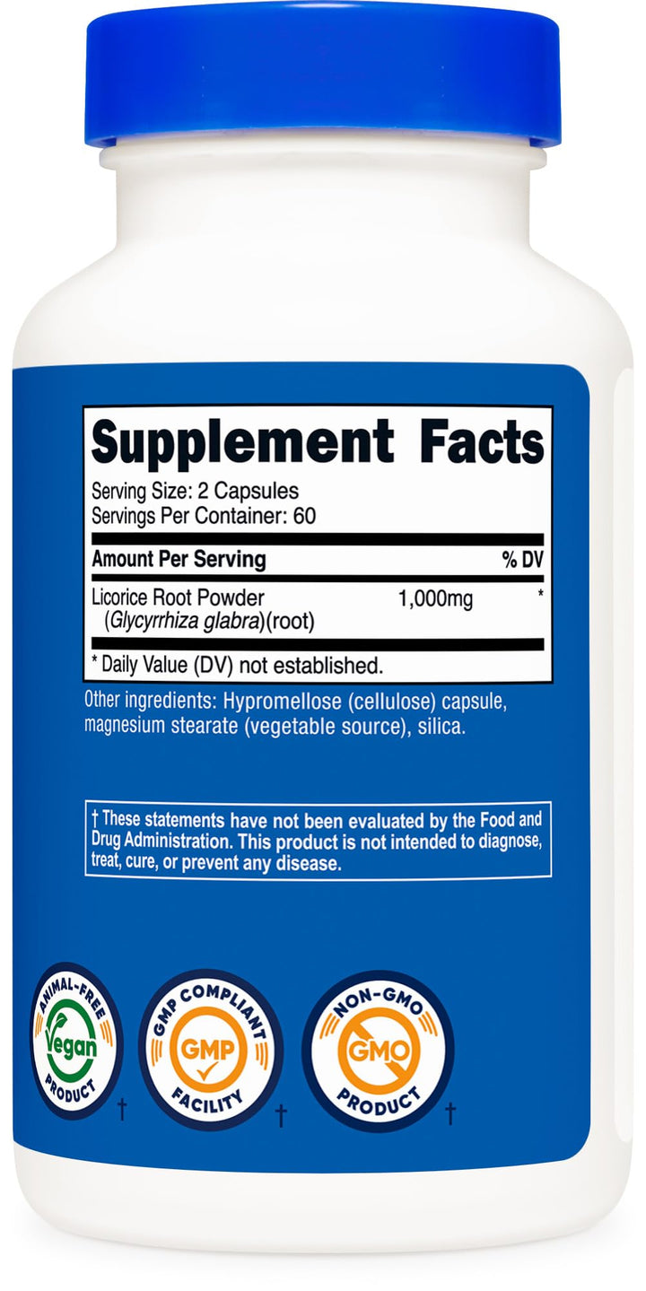 Nutricost Licorice Root, 500 mg, 120 Count