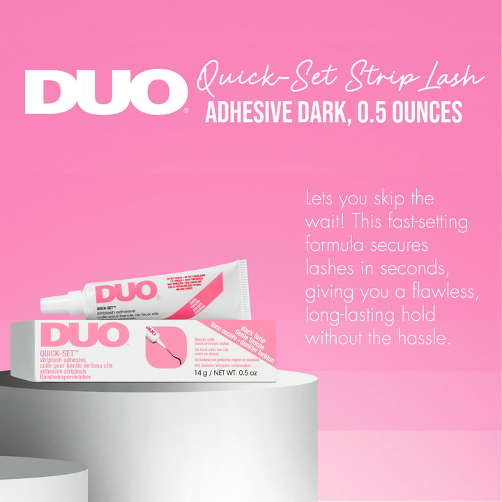 DUO Quick-Set Strip Lash Adhesive, Dark Tone, 0.5 oz