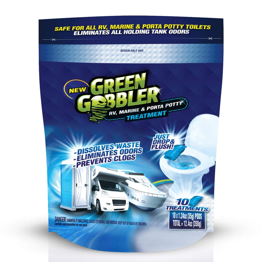 Green Gobbler Holding Tank Deodorizer and Treatment, 10 Count