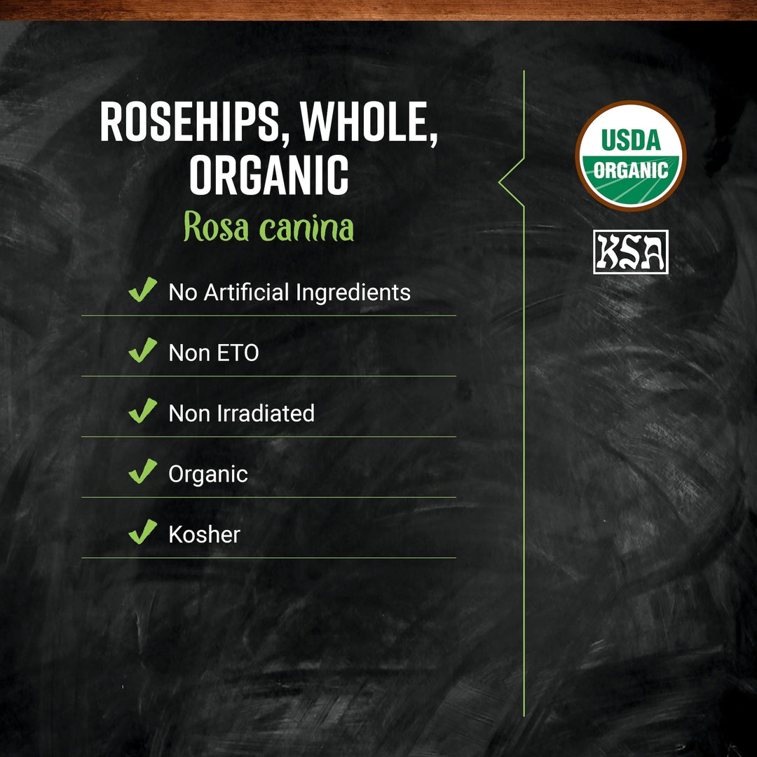Rosehips Whole Organic, 1 lb