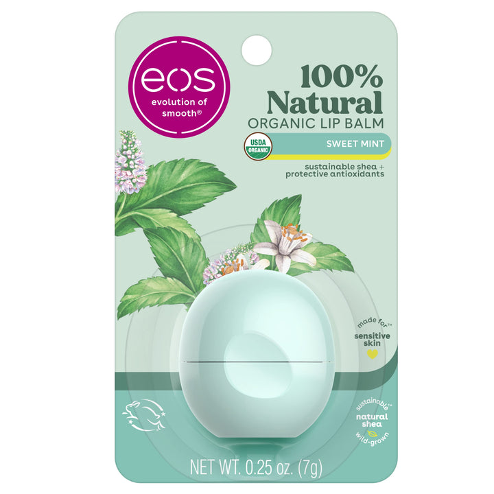 eos Organic Lip Balm Sphere, Sweet Mint, 0.25 oz