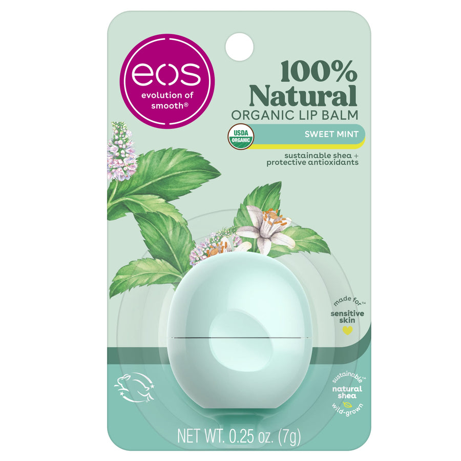 eos Organic Lip Balm Sphere, Sweet Mint, 0.25 oz